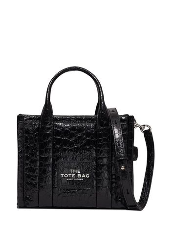 Marc Jacobs The Croc Embossed mini leather tote bag - Schwarz