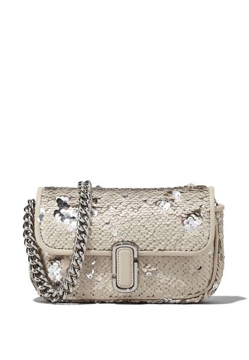 Marc Jacobs mini The Sequin J Marc shoulder bag - Silber