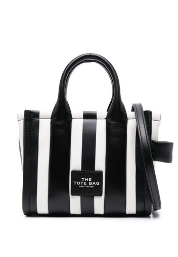 Marc Jacobs vertical-stripe leather tote bag - Schwarz