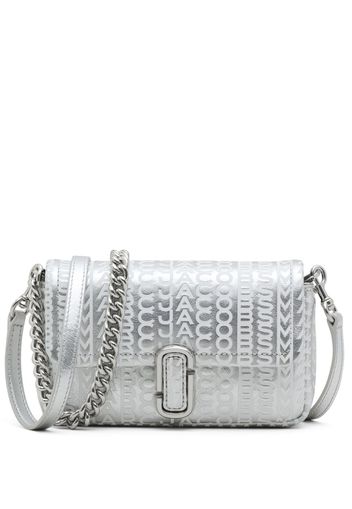 Marc Jacobs Mini J monogram leather shoulder bag - Silber