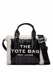 Marc Jacobs The Crinkle shearling mini tote - Schwarz