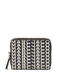 Marc Jacobs Monogram Portemonnaie - Schwarz