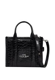 Marc Jacobs The Croc Embossed mini leather tote bag - Schwarz