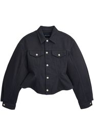 Marc Jacobs fitted-waist denim jacket - Schwarz