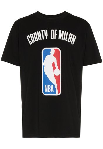 Marcelo Burlon County of Milan T-Shirt mit NBA-Print - Schwarz