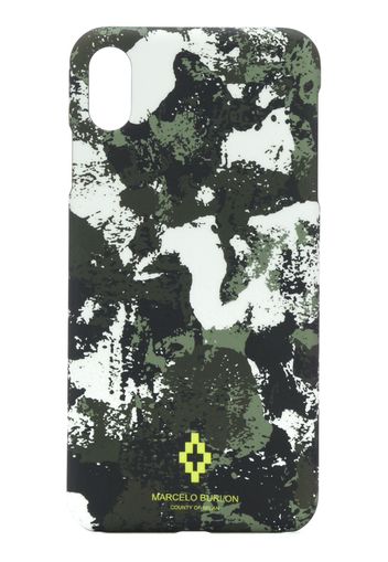 Marcelo Burlon County of Milan iPhone XS-Hülle mit Camouflage-Print - Grün