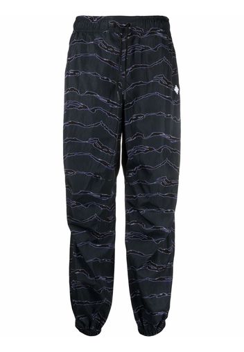 Marcelo Burlon County of Milan Jogginghose mit grafischem Print - Blau