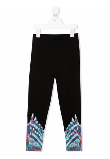 Marcelo Burlon County Of Milan Kids Hose mit Flügel-Print - Schwarz