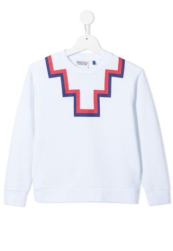 Marcelo Burlon County Of Milan Kids Sweatshirt mit Logo-Print - Weiß