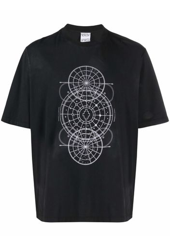 Marcelo Burlon County of Milan T-Shirt mit Astral-Print - Schwarz