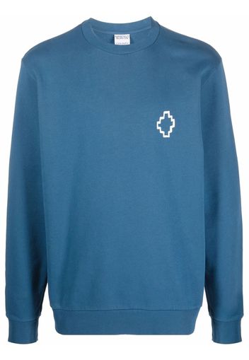 Marcelo Burlon County of Milan Tempera Cross print sweatshirt - Blau