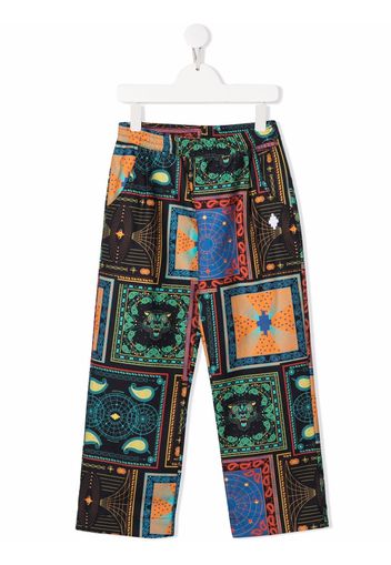 Marcelo Burlon County Of Milan Kids BANDANA AOP CARROT PANTS MULTICOLOR NO C - Schwarz