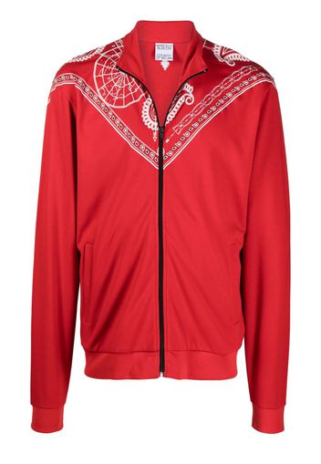 Marcelo Burlon County of Milan BANDANA SLIM TRACK JKT RED WHITE - Rot