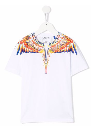 Marcelo Burlon County Of Milan Kids wings-print cotton T-shirt - Weiß