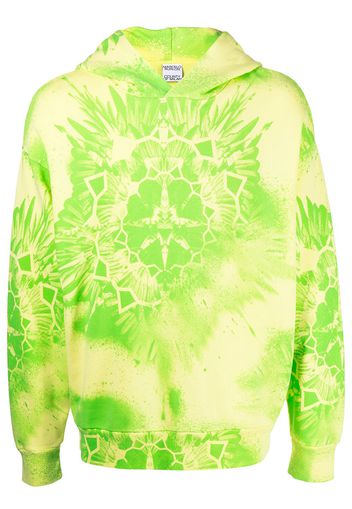 Marcelo Burlon County of Milan tie-dye cotton hoodie - Gelb