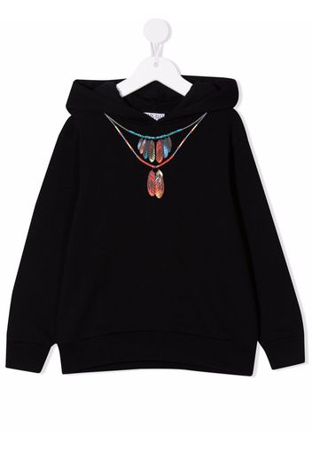 Marcelo Burlon County Of Milan Kids graphic-print pullover hoodie - Schwarz