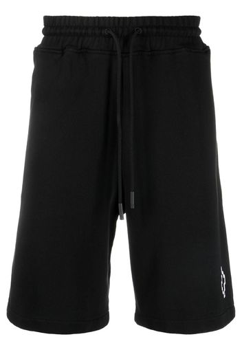 Marcelo Burlon County of Milan logo-print detail bermuda shorts - Schwarz