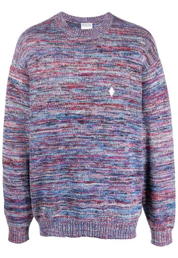 Marcelo Burlon County of Milan logo-patch crew-neck jumper - Violett