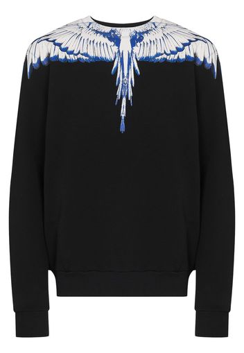 Marcelo Burlon County of Milan Sweatshirt mit Flügel-Print - Schwarz