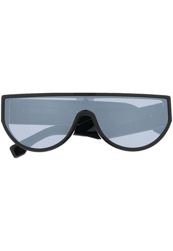 Marcelo Burlon County of Milan oversized frame mirrored sunglasses - Schwarz