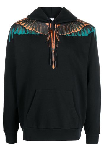 Marcelo Burlon County of Milan Wings-print pullover hoodie - Schwarz