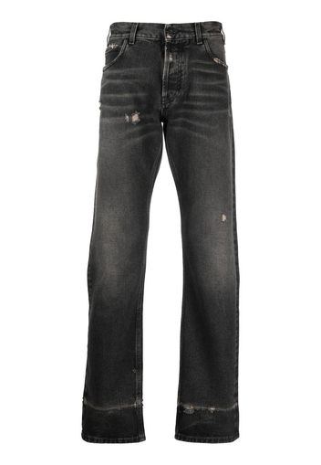 Marcelo Burlon County of Milan Cross distressed denim jeans - Schwarz