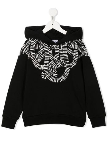 Marcelo Burlon County Of Milan Kids logo-print cotton hoodie - Schwarz