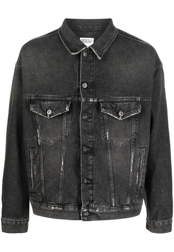 Marcelo Burlon County of Milan tassel-detail denim jacket - Schwarz