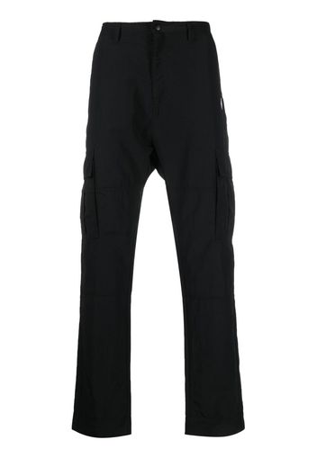 Marcelo Burlon County of Milan logo-embroidered cargo trousers - Schwarz