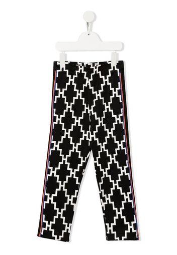 Marcelo Burlon County Of Milan Kids logo-print mid-rise leggings - Schwarz