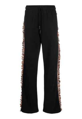 Marcelo Burlon County of Milan fringed-trim track pants - Schwarz