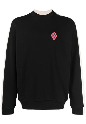 Marcelo Burlon County of Milan Cross-patch cotton sweatshirt - Schwarz