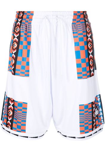 Marcelo Burlon County of Milan Aop Folk Kappa track shorts - Weiß