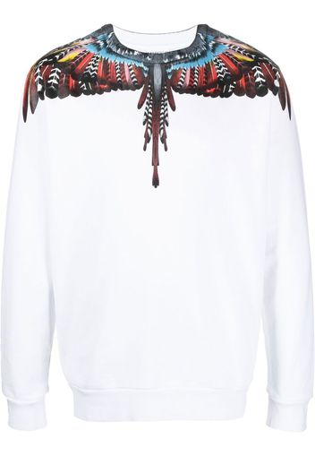 Marcelo Burlon County of Milan Grizzly Wings cotton sweatshirt - Weiß