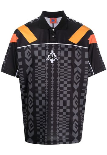 Marcelo Burlon County of Milan xKAPPA logo-patch polo shirt - Schwarz