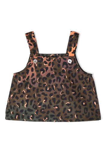 Marcelo Burlon County Of Milan Kids animal-print sleeveless top - Braun