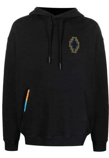 Marcelo Burlon County of Milan Cross-embroidered drawstring hood - Schwarz