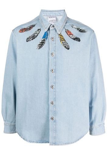 Marcelo Burlon County of Milan graphic-print denim shirt - Blau