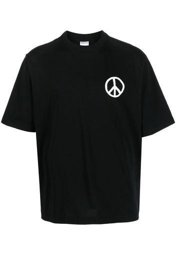 Marcelo Burlon County of Milan peace-logo short-sleeve T-shirt - Schwarz