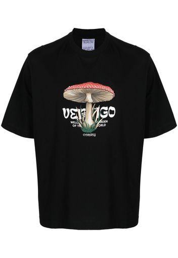 Marcelo Burlon County of Milan 'Vertigo' mushroom-print T-shirt - Schwarz