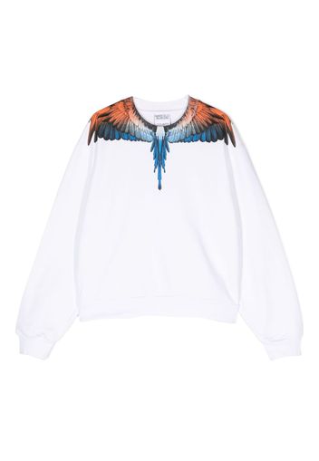 Marcelo Burlon County Of Milan Kids graphic-print cotton jumper - Weiß