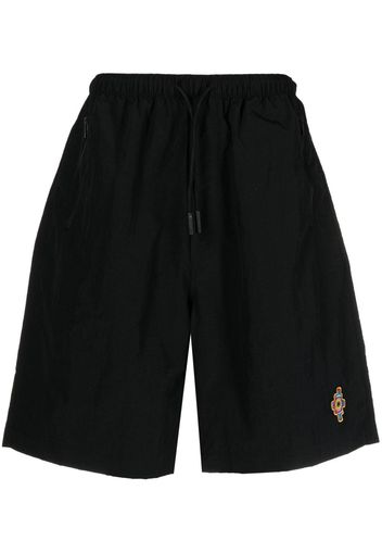 Marcelo Burlon County of Milan logo-embroidered bermuda shorts - Schwarz