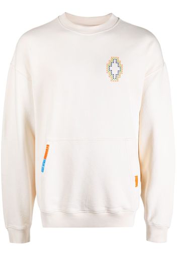 Marcelo Burlon County of Milan Sweatshirt mit Logo-Stickerei - Weiß