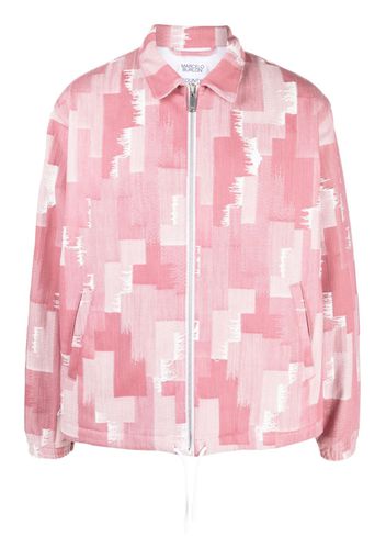 Marcelo Burlon County of Milan geometric-print shirt jacket - Rosa