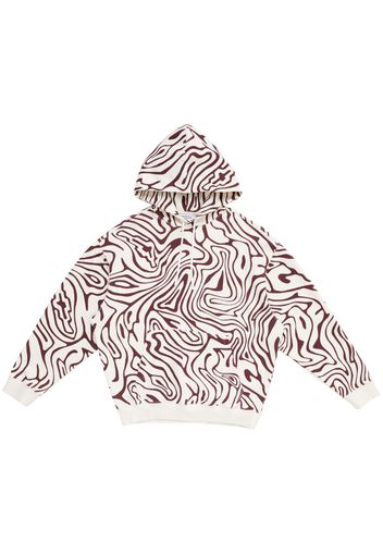 Marcelo Burlon County of Milan Hoodie mit Logo-Stickerei - Weiß