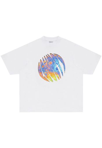 Marcelo Burlon County of Milan T-Shirt mit Lunar-Print - Weiß