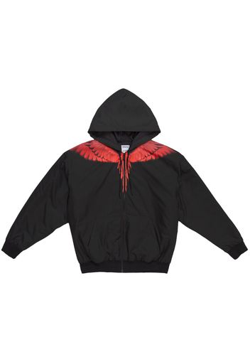 Marcelo Burlon County of Milan Kapuzenjacke mit Icon Wings-Print - Schwarz