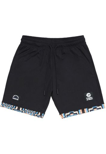 Marcelo Burlon County of Milan Aop Optical Cross Sport-Shorts - Schwarz