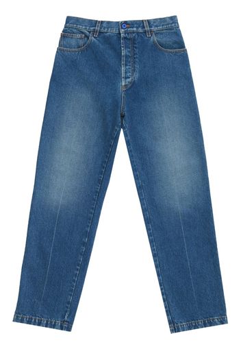 Marcelo Burlon County of Milan Dunkle Straight-Leg-Jeans - Blau