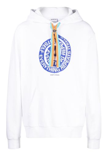 Marcelo Burlon County of Milan Hoodie mit Wirbel-Print - Weiß